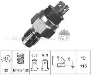 Sensor de temperatura do fluido de esfriamento 1920Y7 Peugeot/Citroen