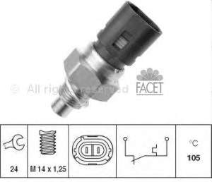 700073 VALEO Sensor de temperatura do fluido de esfriamento, no dispositivo