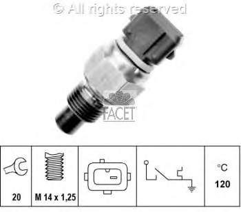 024286 Peugeot/Citroen Sensor de temperatura do fluido de esfriamento