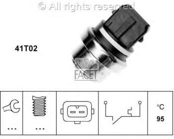 74133 Facet Sensor de temperatura do fluido de esfriamento (de ativação de ventilador do radiador)