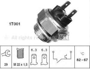 6ZT007800011 HELLA Sensor de temperatura do fluido de esfriamento (de ativação de ventilador do radiador)