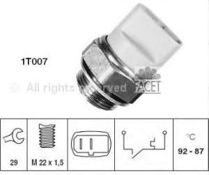 75049 Facet Sensor de temperatura do fluido de esfriamento (de ativação de ventilador do radiador)