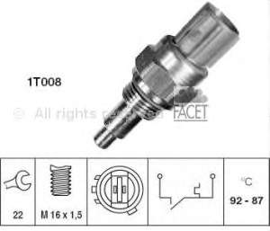 37773PH2621 Honda Sensor de temperatura do fluido de esfriamento (de ativação de ventilador do radiador)