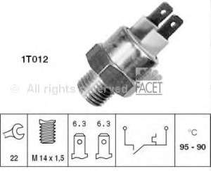 61311364272 BMW Sensor de temperatura do fluido de esfriamento (de ativação de ventilador do radiador)
