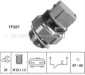 Compre 819752 VALEO Sensor de temperatura do fluido de esfriamento (de ativação de ventilador do radiador)