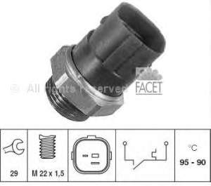 75197 Facet Sensor de temperatura do fluido de esfriamento (de ativação de ventilador do radiador)