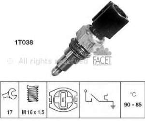 75205 Facet Sensor de temperatura do fluido de esfriamento (de ativação de ventilador do radiador)