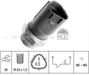 6ZT007835101 HELLA Sensor de temperatura do fluido de esfriamento (de ativação de ventilador do radiador)