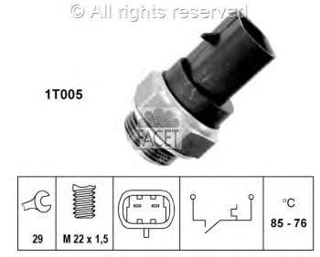 Sensor de temperatura do fluido de esfriamento (de ativação de ventilador do radiador) EPS 1850287 preço, a partir de 12,99 USD