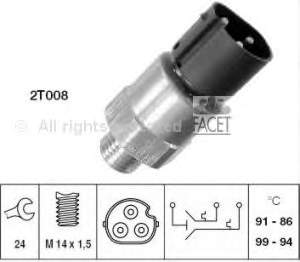 38100 FAE Sensor de temperatura do fluido de esfriamento (de ativação de ventilador do radiador)