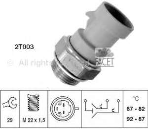TS10478 Delphi Sensor de temperatura do fluido de esfriamento (de ativação de ventilador do radiador)