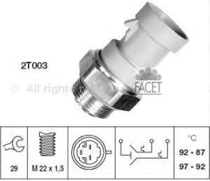 46477717 Fiat/Alfa/Lancia Sensor de temperatura do fluido de esfriamento (de ativação de ventilador do radiador)