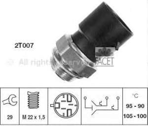 Sensor de temperatura do fluido de esfriamento (de ativação de ventilador do radiador) Mahle Original TSW36D preço, a partir de 29,28 USD