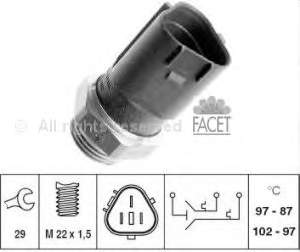 Sensor de temperatura do fluido de esfriamento (de ativação de ventilador do radiador) Facet 75690 preço, a partir de 7,50 USD