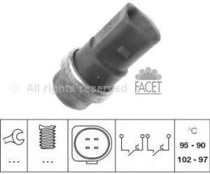 109773 Hans Pries (Topran) Sensor de temperatura do fluido de esfriamento (de ativação de ventilador do radiador)