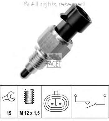 76249 Facet Sensor de ativação das luzes de marcha à ré