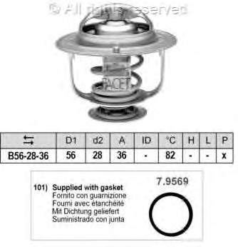 Termostato Toyota 9091603123 preço, a partir de 11,02 USD