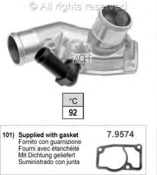 1338100 Opel Caixa do termostato