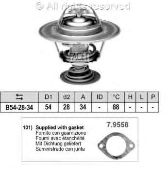 1658103 Ford Termostato