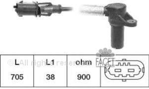90540743 Opel Sensor de posição (de revoluções) de cambota