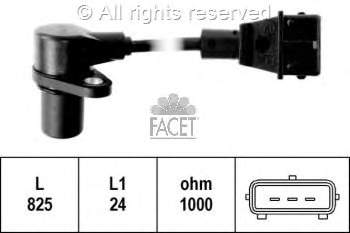 90296 Facet Sensor de posição (de revoluções) de cambota