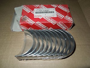 1220731U00 Nissan/Infiniti Folhas inseridas principais de cambota, kit, padrão (STD)