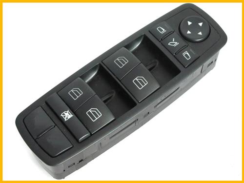 A25183002909051 Mercedes Unidade de botões dianteira esquerda de controlo de elevador de vidro