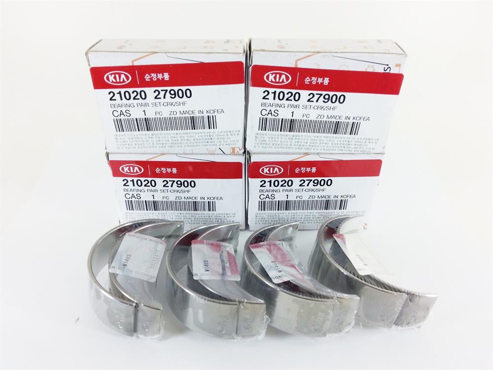 2102027900 Hyundai/Kia Folhas inseridas principais de cambota, kit, padrão (STD)