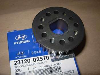 2312002570 Hyundai/Kia Engrenagem de cadeia da roda dentada de acionamento de cambota de motor