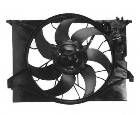 A2219066500 Mercedes Difusor do radiador de esfriamento, montado com motor e roda de aletas