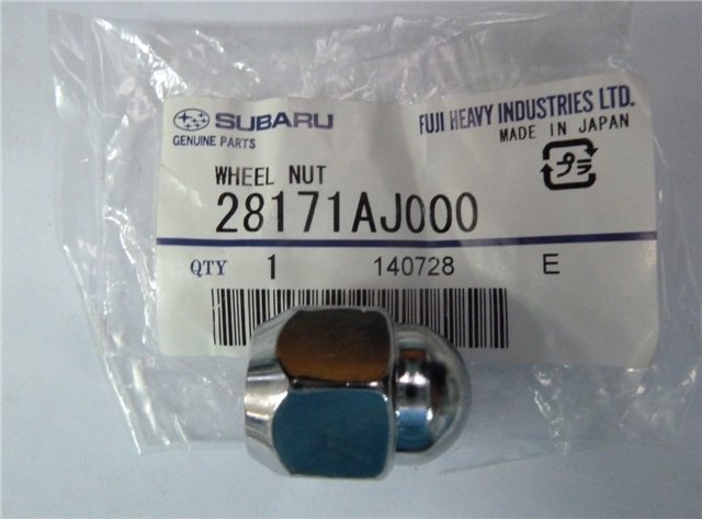 Porca de roda Subaru 28171AG000 preço, a partir de 2,96 USD