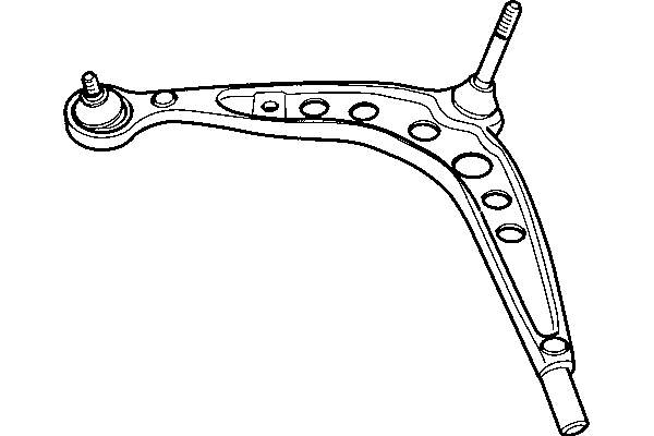 Braço oscilante inferior esquerdo de suspensão dianteira 31121140957 BMW