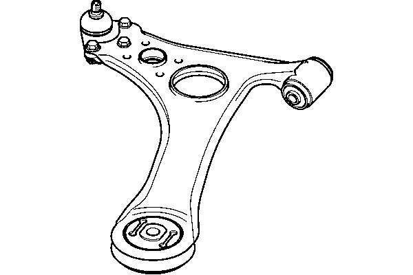 A1683300807 Mercedes Braço oscilante inferior esquerdo de suspensão dianteira