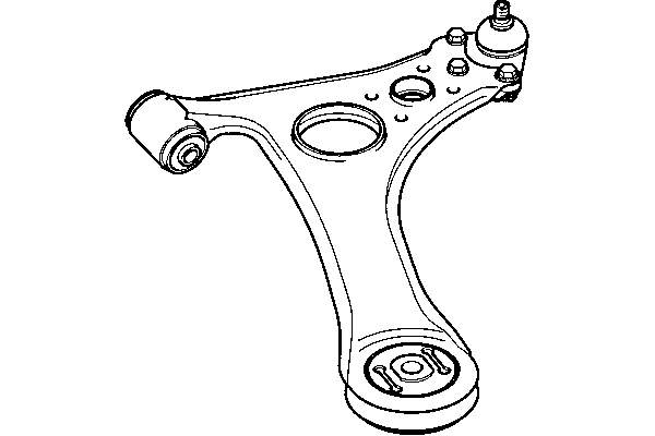 A1683300907 Mercedes Braço oscilante inferior direito de suspensão dianteira
