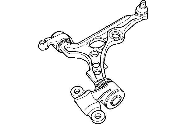 3521K4 Peugeot/Citroen Braço oscilante inferior direito de suspensão dianteira