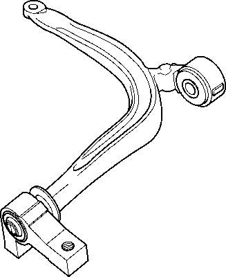 3520K3 Peugeot/Citroen Braço oscilante inferior esquerdo de suspensão dianteira