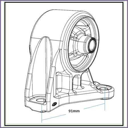 Coxim (suporte) traseiro de motor Ssang Yong 2074034104 preço, a partir de 81,58 USD