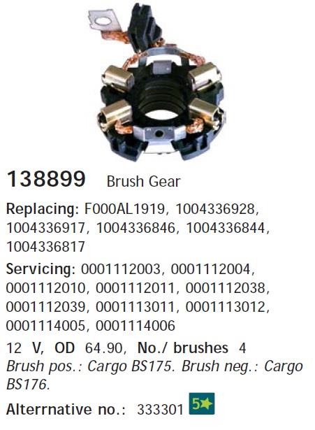 Compre 1986SE1562 Bosch Porta-escovas do motor de arranco