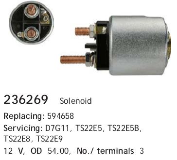 Relê retrator do motor de arranco SS3035VALEO As-pl