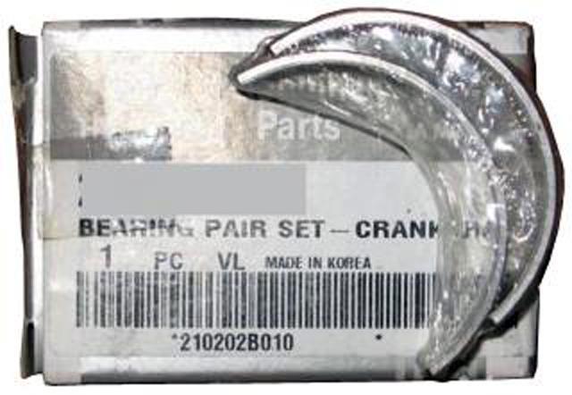 Folhas inseridas principais de cambota, kit, padrão (STD) Hyundai/Kia 210202B010 preço, a partir de 18,93 USD