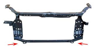 62500BR20A Nissan/Infiniti Suporte do radiador montado (painel de montagem de fixação das luzes)