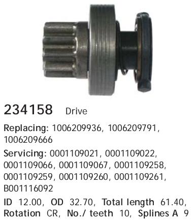 1631 ZEN Roda-livre do motor de arranco