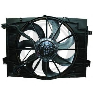 253502E500 Hyundai/Kia Difusor do radiador de esfriamento