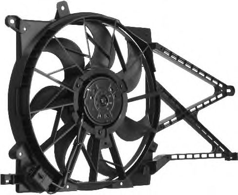1314539 Opel Difusor do radiador de esfriamento