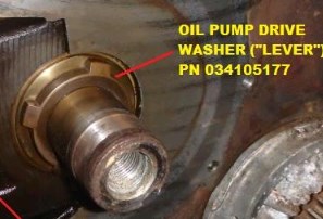 034105177 VAG Roda dentada de acionamento de bomba de óleo
