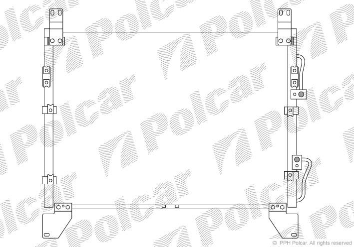 6840008400 Ssang Yong Radiador de aparelho de ar condicionado