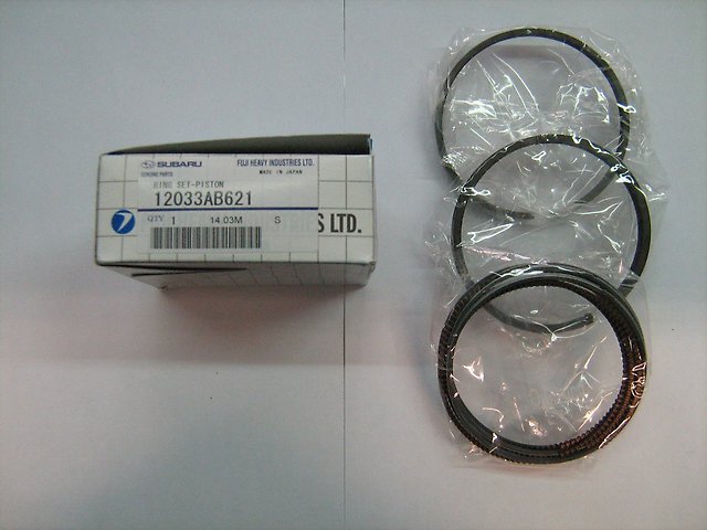 12033AB621 Subaru Kit de anéis de pistão de motor, 1ª reparação ( + 0,25)