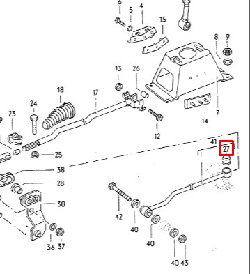 Bucha do mecanismo de mudança (de ligação) VAG 811711279 preço, a partir de 4,22 USD