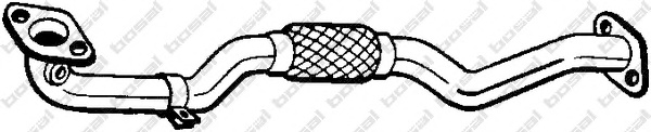 BS800059 Bosal Silenciador, parte dianteira