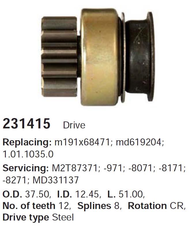 Compre MD619204 Mitsubishi Roda-livre do motor de arranco